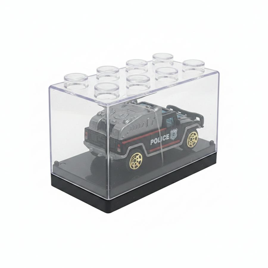 Die-Cast Police Hummer SUV Toy Car in Display Box