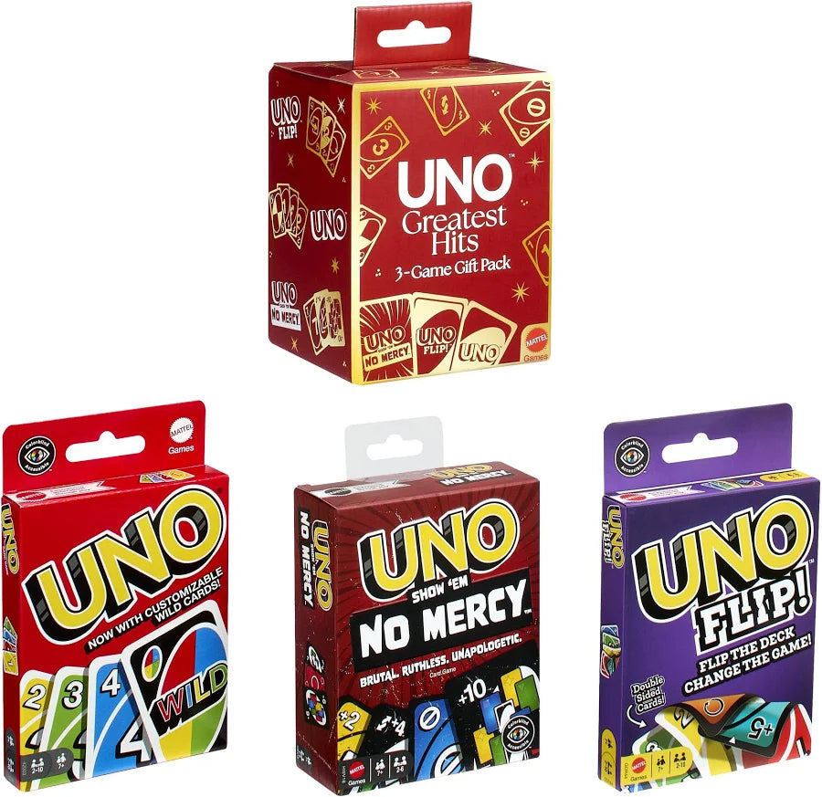 UNO Greatest Hits 3-Game Gift Pack