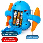 Zest4Toyz Battery Operated Musical Tumbling Penguin Toy with Voice Control, Light & Sound